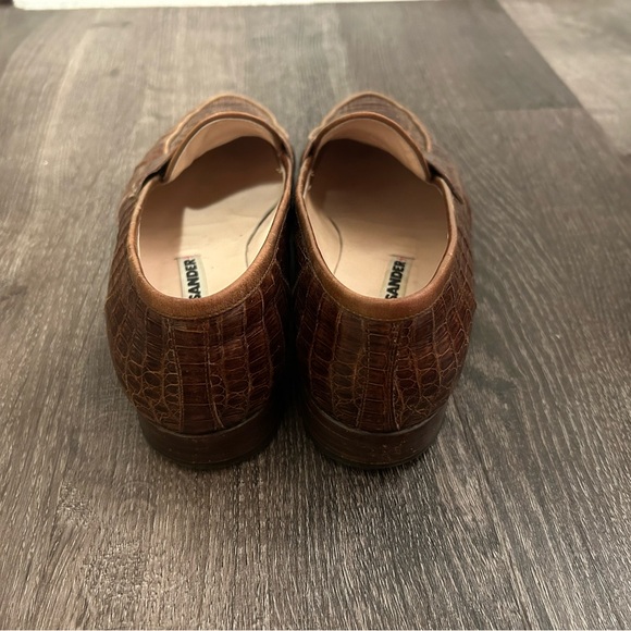 Jil Sander Croc Loafers, Women Size 37.5 (US Size 7) - Picture 3 of 4